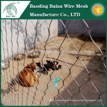 Stainless steel cable wire mesh /aviary zoo mesh fence
